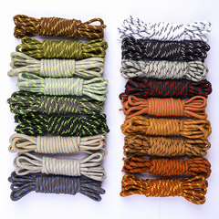 [25] 圓形插點插色鞋帶 黑白點靴工裝鞋休閒登山鞋帶 一件代發