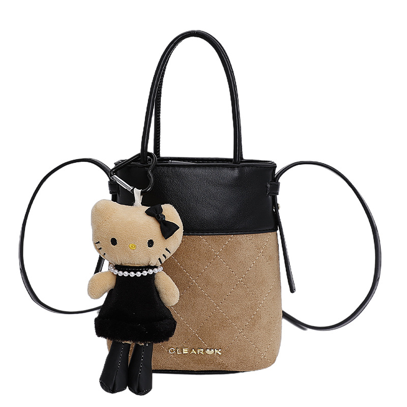 Bolsa de mano transfronteriza de diamante universal bolso de cubo de agua mujer otoño y invierno 2025 nuevo estilo de alta calidad bolso de hombro bolso de viaje