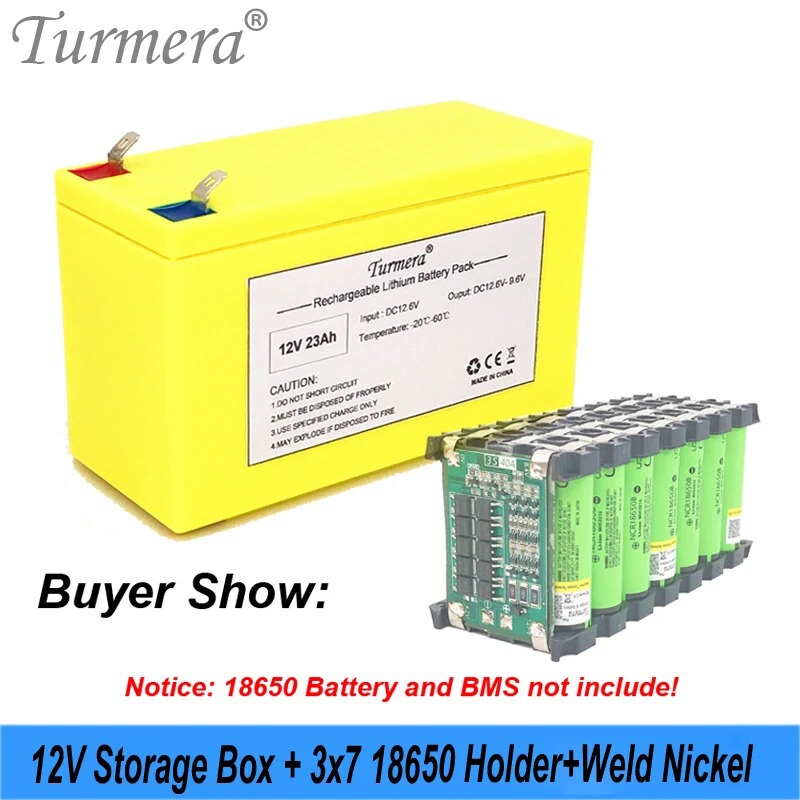 18650 大容量 12V7ah リチウム電池保護ケース 3X7 バッテリーパックバッテリーボックスブラケット付き 32700|undefined