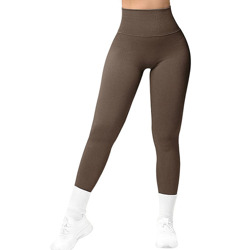 New Peach European and American Seamless Yoga Pants Buttocks Breathable Yoga Clothing Tight High Waist Sports Bottoming Fitness Pants for Women
