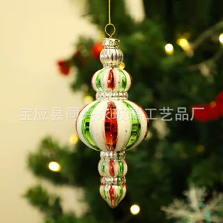 玻璃圣诞球装饰布置橱窗玻璃圣诞节圣诞树彩绘球挂件圣诞礼物
