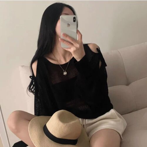 Korean Design Embroidered Bow Belted Knit Top for Women - Autumn New Arrival Gentle Style Loose and Thin Blouse