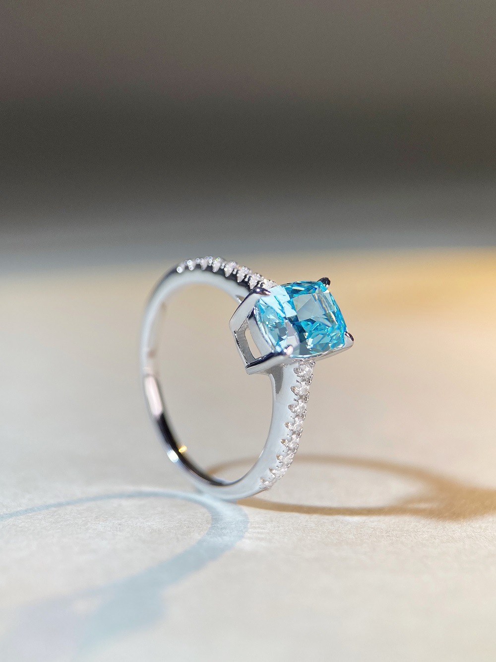 Fashion Oval Sterling Silver Plating Rhinestones Rings 1 Piece