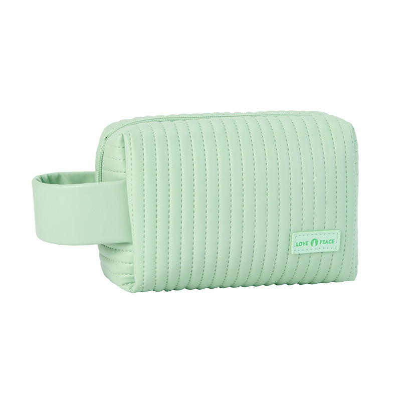 Nuevo pastel transfronterizo de octogón bolsas de maquillaje bolsas de maquillaje color caramelo bolsas de almacenamiento de viaje gran capacidad sensación de alta calidad al por mayor