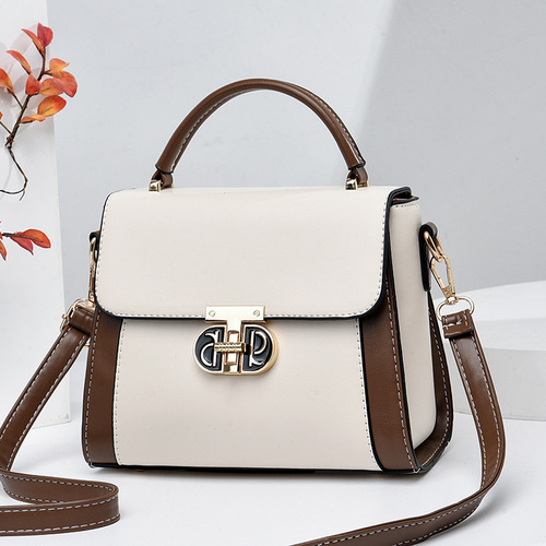 Manufacturer women's bag 2024 new Korean style trendy simple and elegant small square bag hand-held single shoulder diagonal women's bag one piece drop shipping