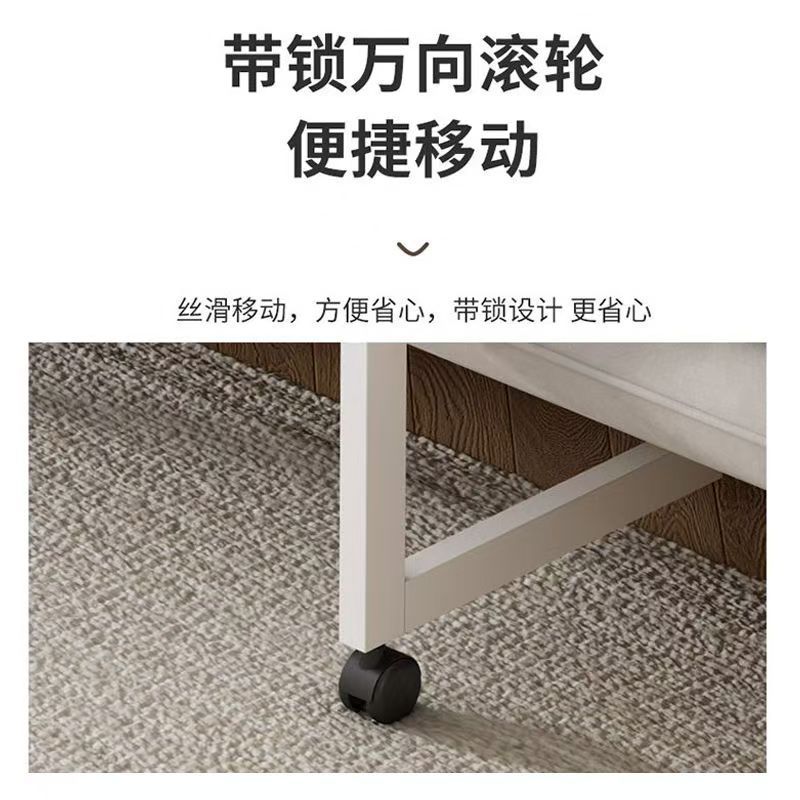 Мать полки 简易可移动边桌家用简约卧室小户型床边带轮小桌子学习书桌长方形