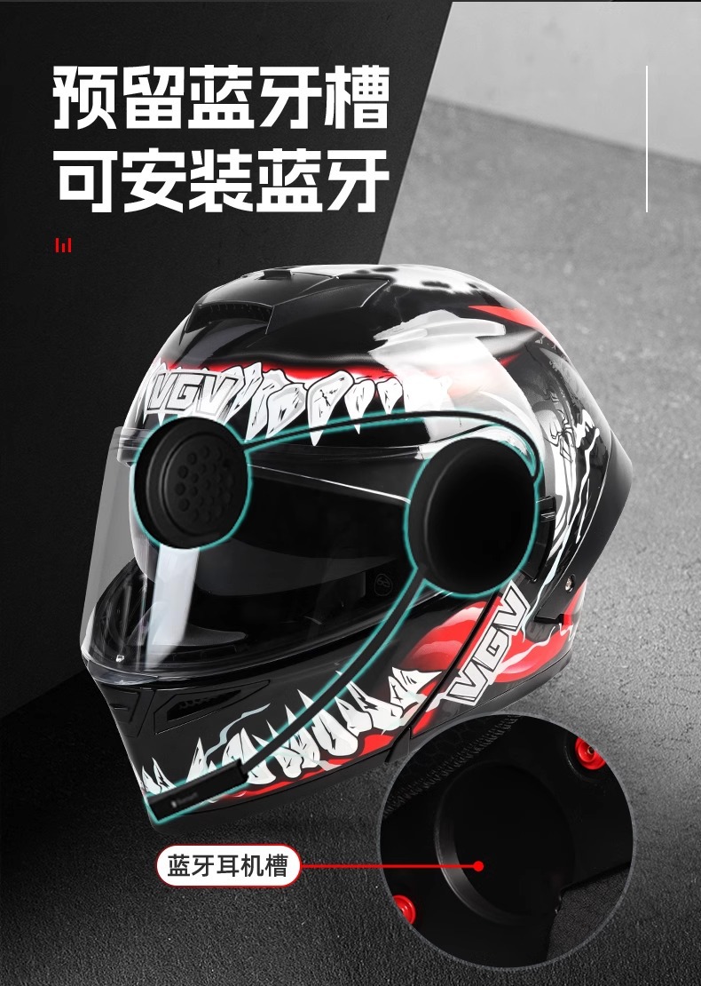 3C certified smart tail light open-face motorcycle helmet, custom full-face helmet for electric motorbikes, unisex, suitable for all seasons and summer