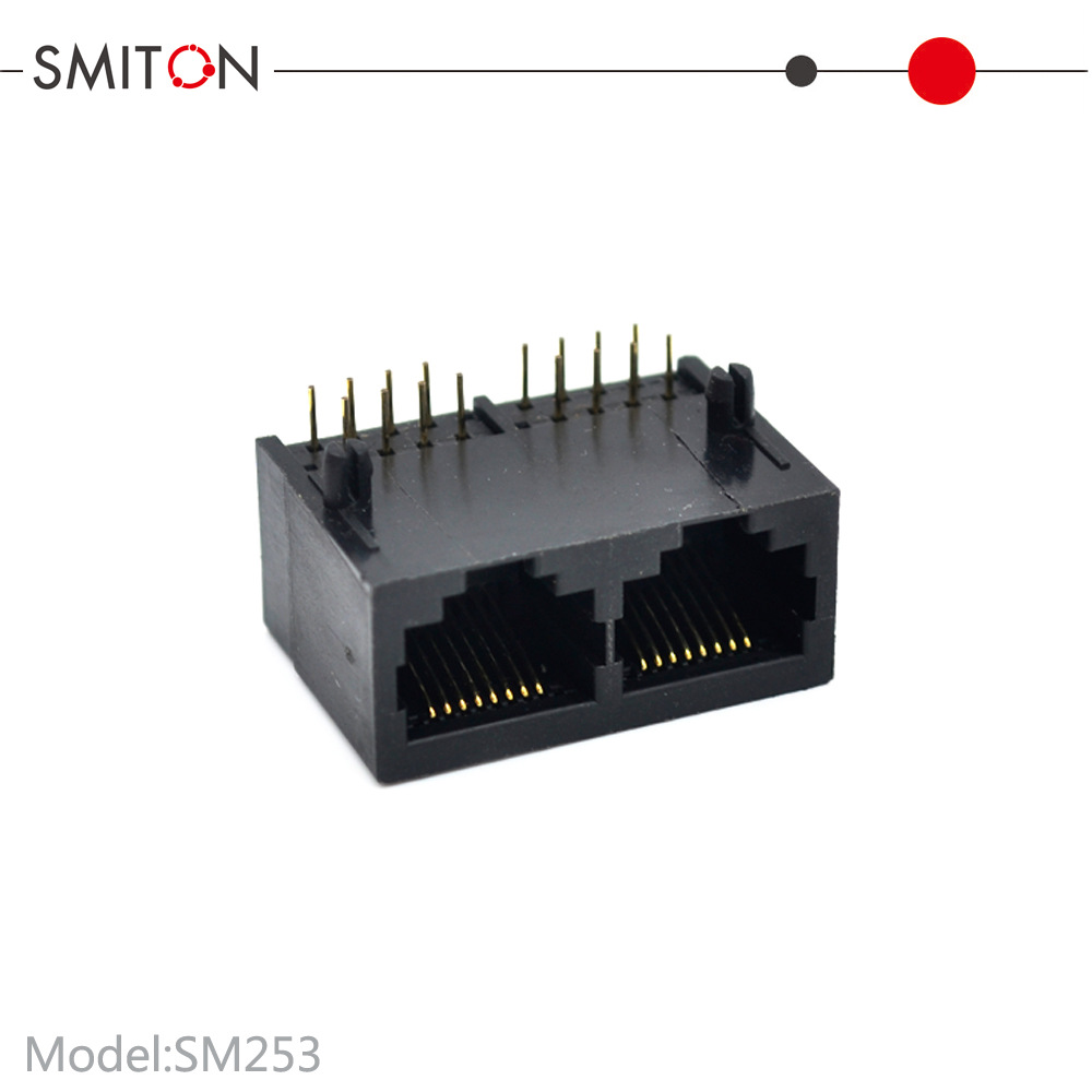sm253（厂家直销）网络双胞胎 RJ45-8P8C网络插座1*2 双连体插座