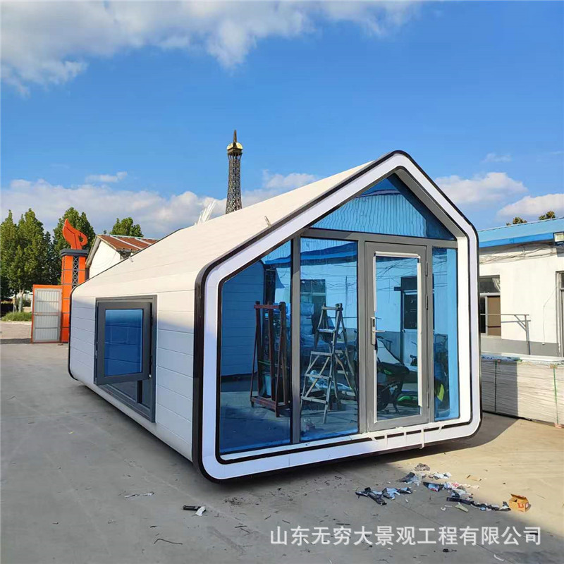 Apple cápsula habitación móvil B & B celebridad de Internet Reloj-En espacio grande cápsula producción creativo templado cuadrado cabina Oficina