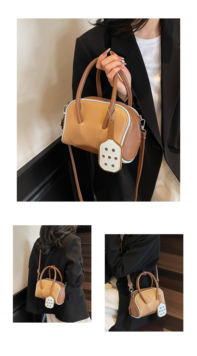 Borsa donna stile baseball borsa a tracolla casual elegante_voghion.com