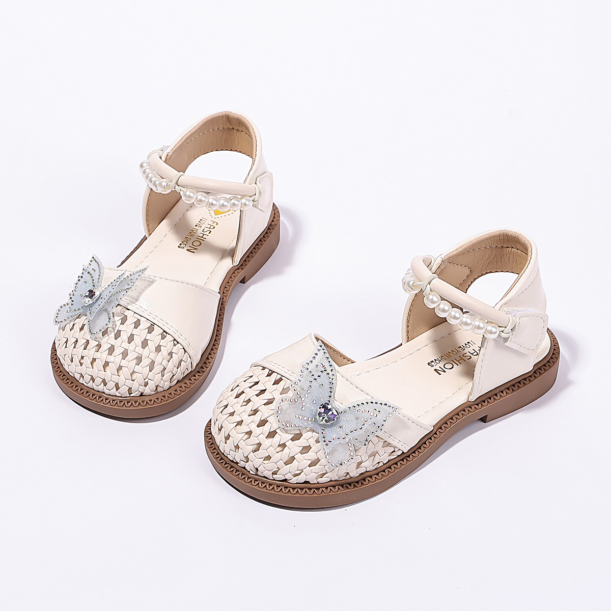 Niñas sandalias 2026 verano nuevos niños respirantes huecos zapatos de arco suave zapatos princesa para niños