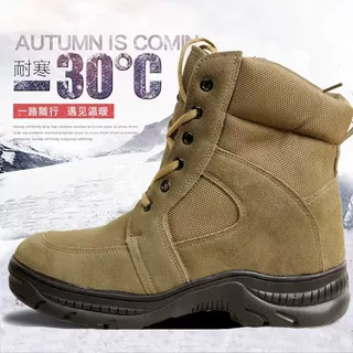 东北特厚羊毛靴雪地靴男皮大头棉靴户外防寒靴加绒保暖大码棉鞋