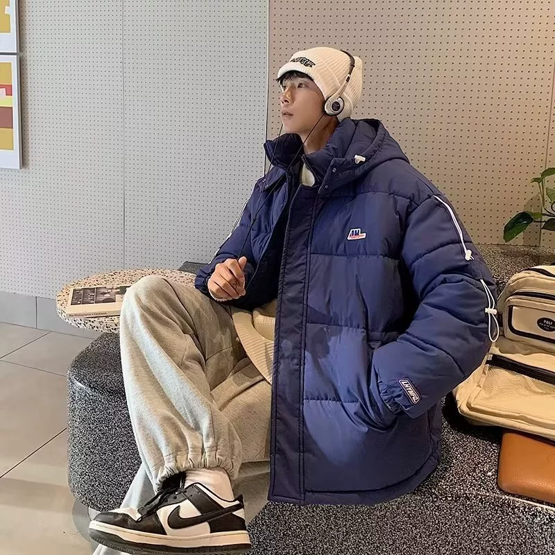 Японский молодежный модный мужской прилив Харадзюку дикая литературная свободная хлопчатобумажная одежда нового тренда 2022 с капюшоном темперамента