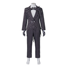 圣诞夜惊魂 杰克cos服 骷髅杰克男款全套万圣节cosplay服装现货