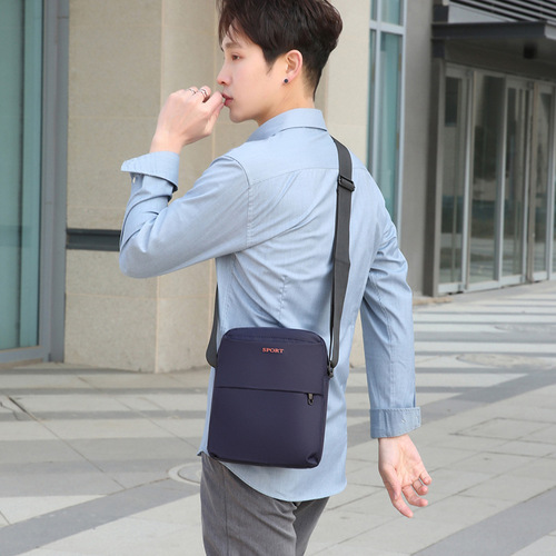 New  Men's Backpack Large Capacity Single Shoulder Bag Casual Sports Crossbody Bag Korean Style Multi Compartment Single Shoulder Bag
