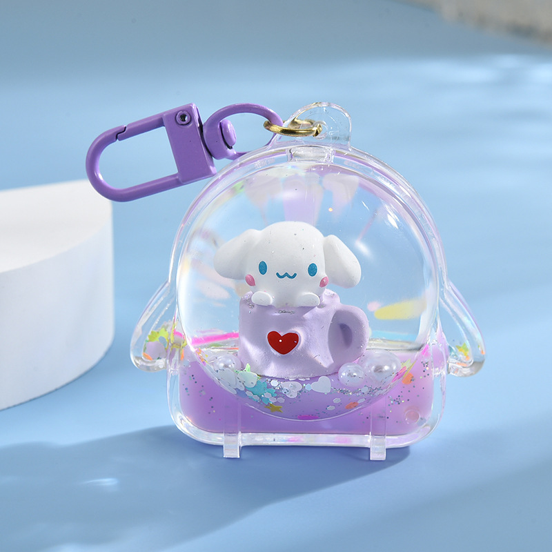 Acrylic Material Cute Cartoon Character Arylic Unisex Bag Pendant Keychain