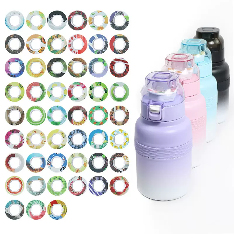 果香味水杯新款不锈钢保温杯创意玩600ml吸管运动学生儿童大容量