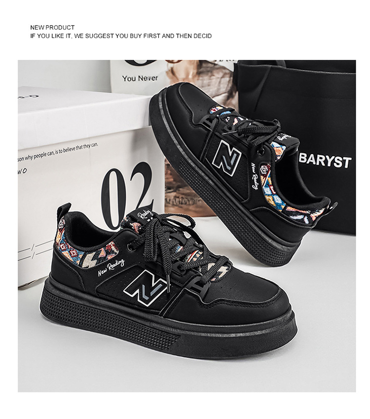 Giày thể thao nam sneaker trắng phong cách cá tính, thoáng mát, đế êm — 723 trắng chi tiết 16