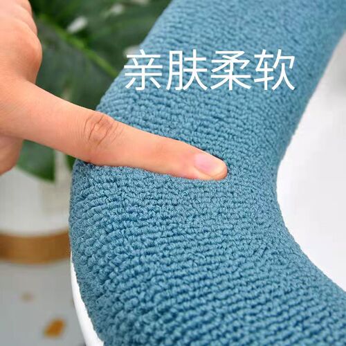 Knitted Toilet Seat Cover Household Winter Solid Color Toilet Bowl Ring Mat Washable Seat Ring Cover Wholesale