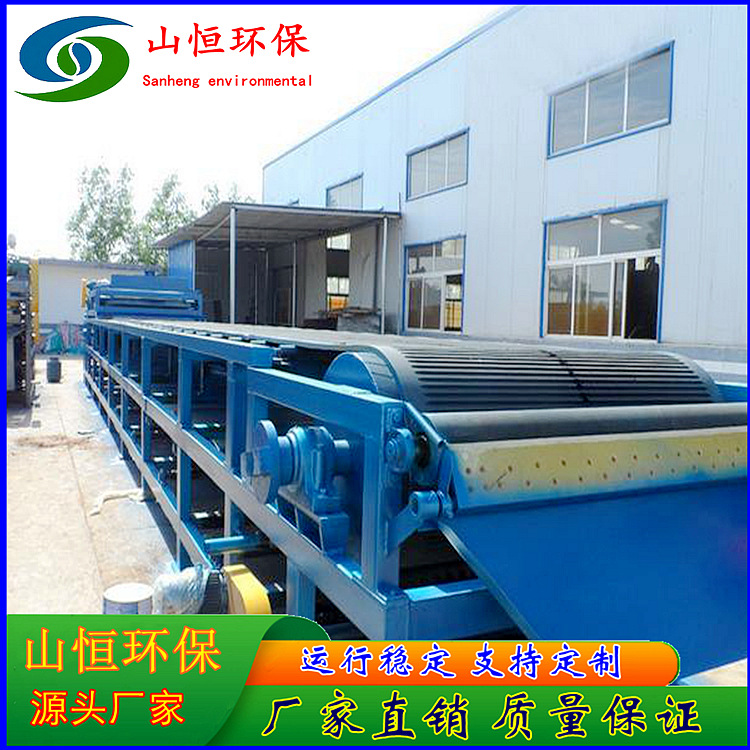 真空带式过滤机皮带脱水机石膏脱硫耐腐蚀大型污泥脱水设备