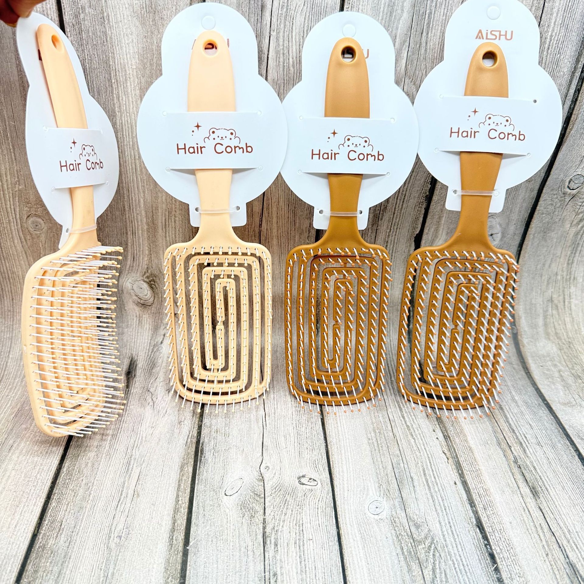 Peine masaje cuero cabelludo cojín aire profesional