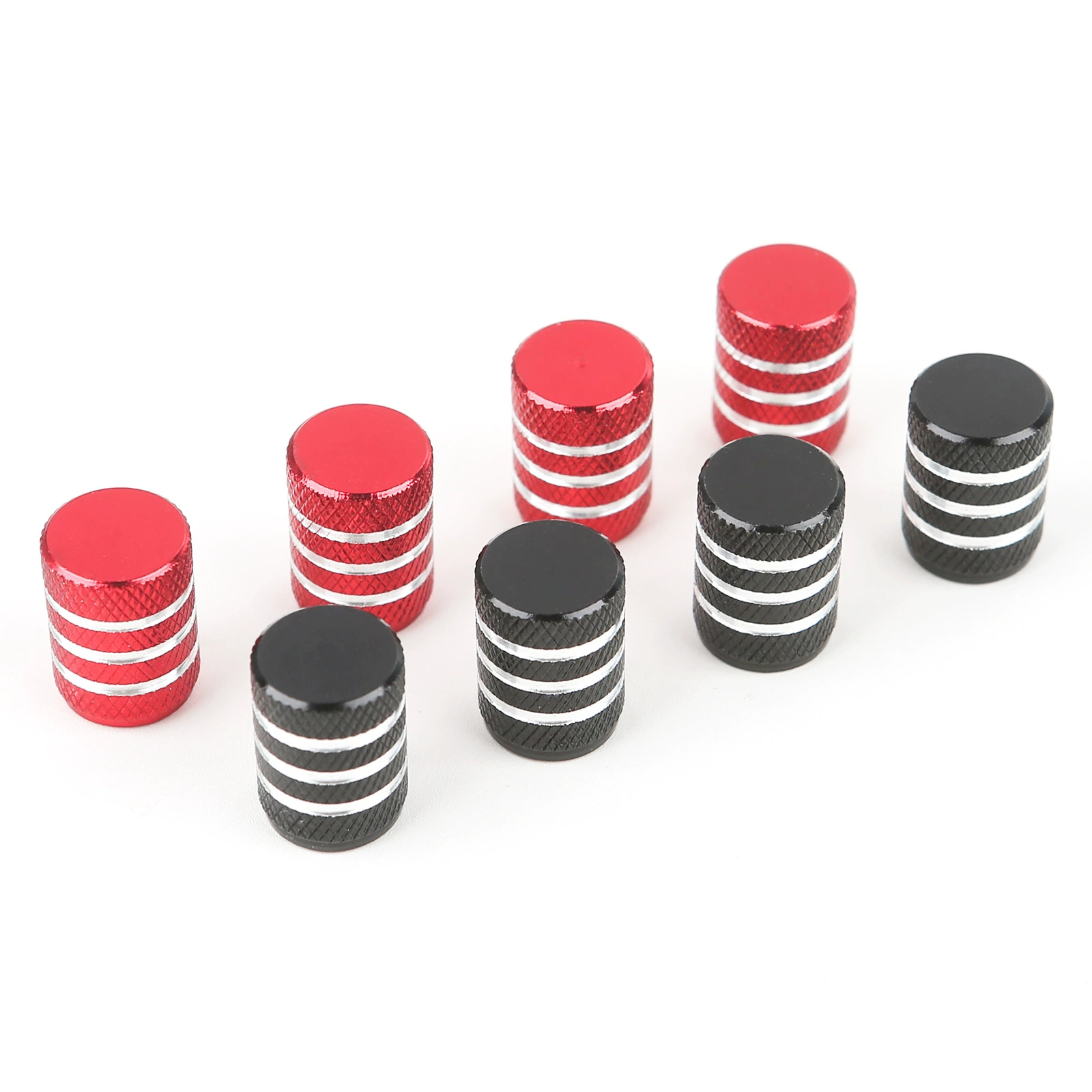 Эксклюзивная трансграничная поставка круглых пылезащитных колпачков для автомобильных клапанов из алюминиевого сплава с лазерным логотипом и пластиковым внутренним элементом для колесных дисков.