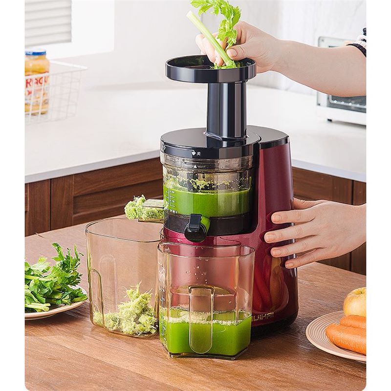 Exprimidor de jugo importado de Corea del Sur multifuncional, separación automática de residuos de jugo, frita lenta, máquina de jugo, máquina de jugo comercial y doméstica
