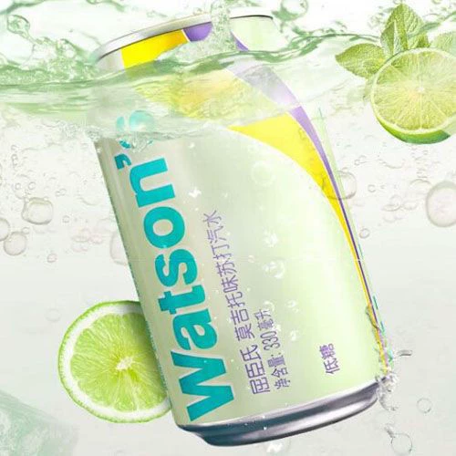 Бесплатная доставка Watsons Suga вода ванильный вкус 330мл лимонная трава сушёный имбирь суп, Мохито оригинальная газировка