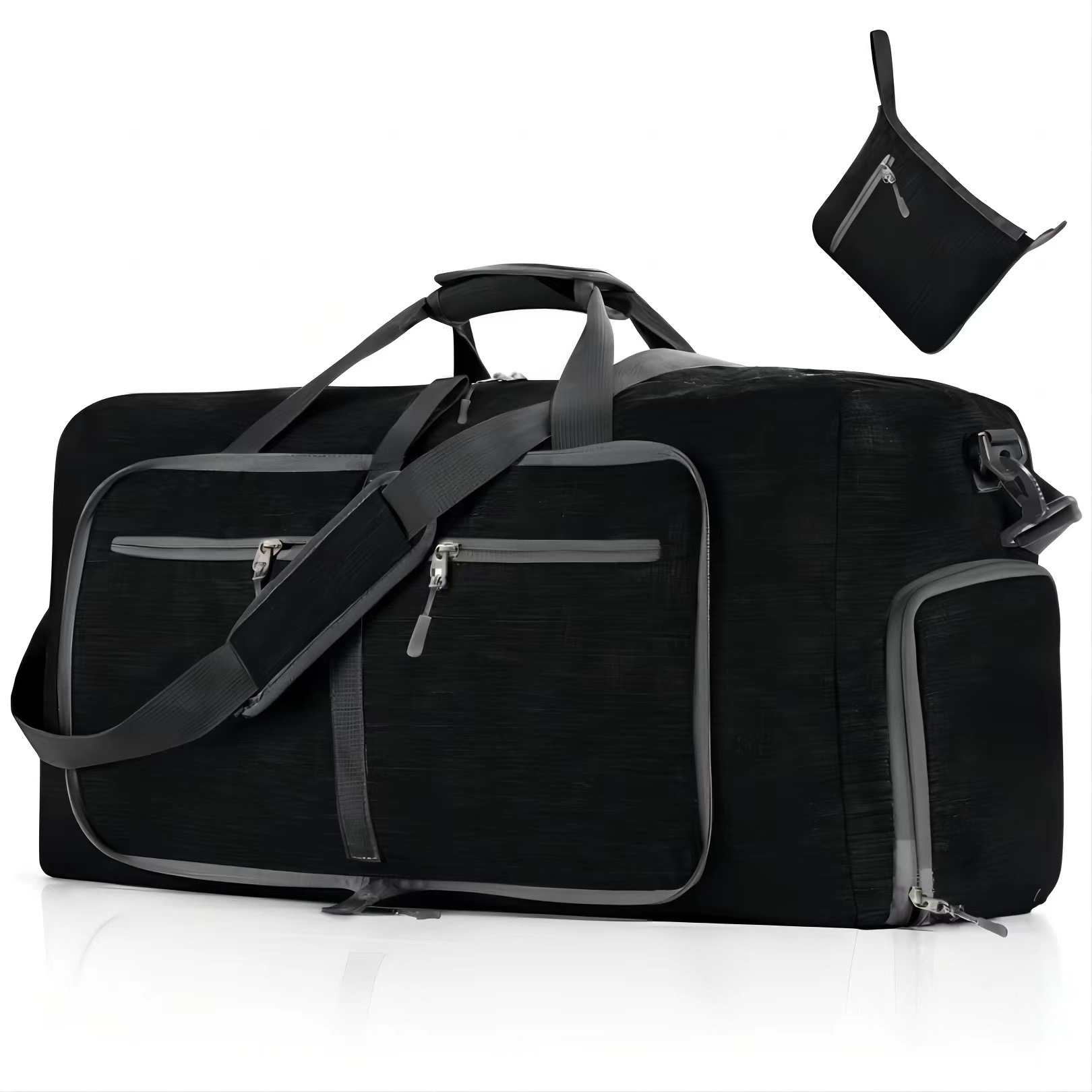 Popular Folding Portable Travel Bag Large Capacity Fitness Sports Bag Foreign Trade Cationic Luggage Bag