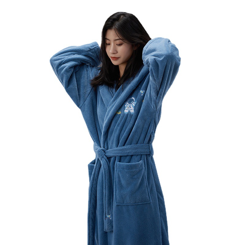 (2개) 산호 양털 후드 목욕 가운 도매 부드럽고 편안한 잠옷 홈 옷 목욕 타월 호텔 홈 목욕 타월 호텔 홈 목욕 타월 세대 헤어