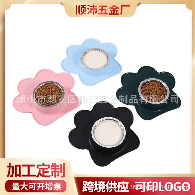 Processing Customized anti -flip silicone bottom dog grain basin…