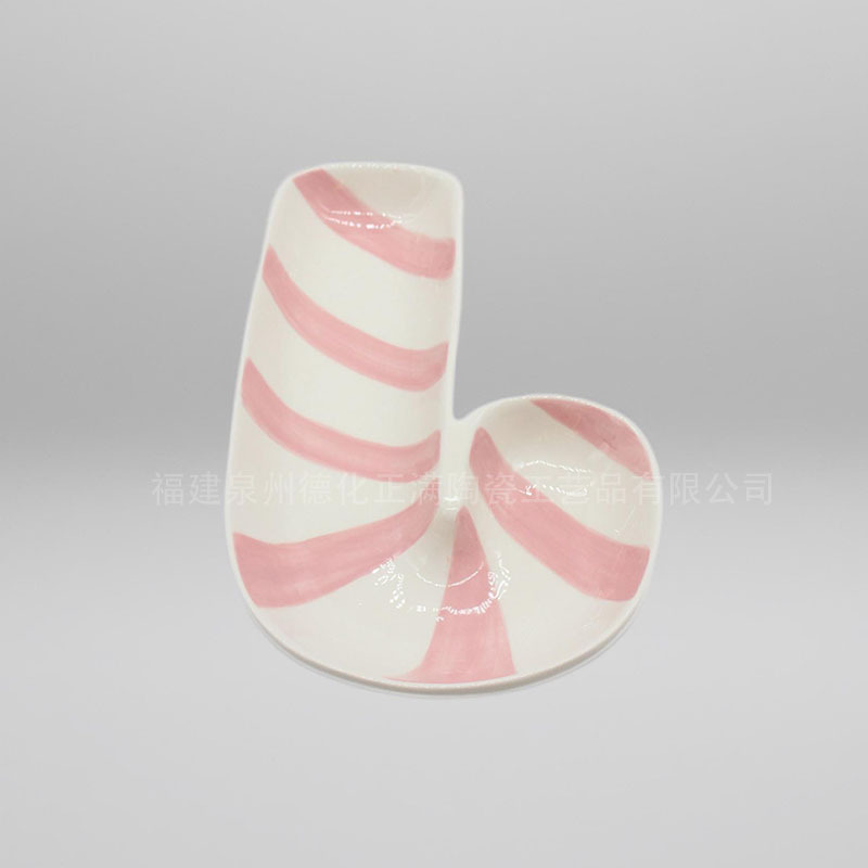 Foreign Trade Cross-Border Creative Ceramic Storage Jars Hand-Painted Candy Series Ceramic L-Shaped Plate Foreign Trade Cross-Border Creative Ceramic Storage Jars Hand-Painted Candy Series Ceramic L-Shaped Plate