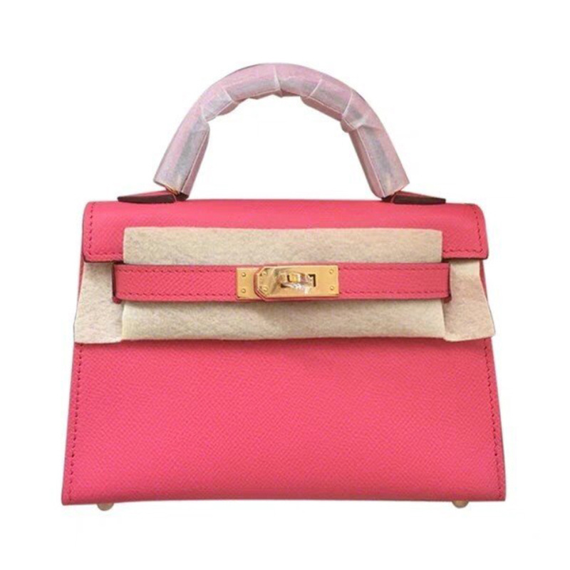 Bolso Kelly mini de cuero genuino, nuevo 2025, para mujer, versátil, al por mayor