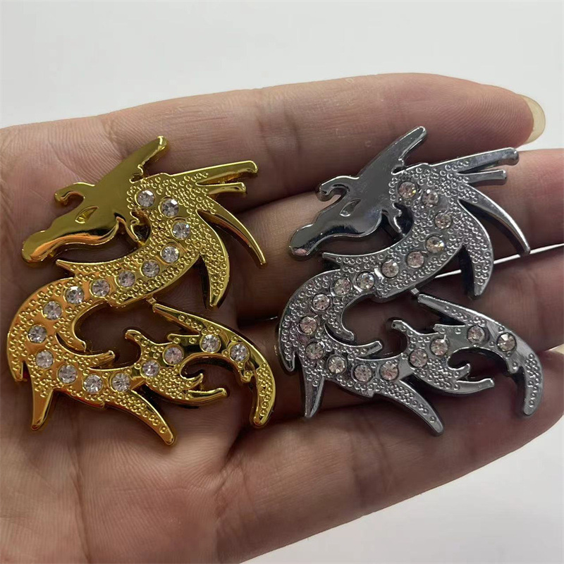 汽车车载纯金属龙车贴3D立体个性龙车贴标汽车改装饰品划痕装饰贴