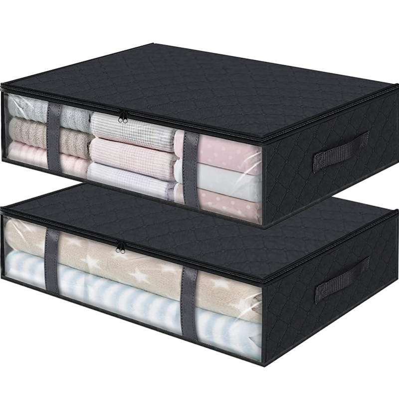 Amazon transfronteriza plegable edredón ropa a prueba de polvo caja de almacenamiento bolsa de organización cama inferior edredón bolsa de almacenamiento