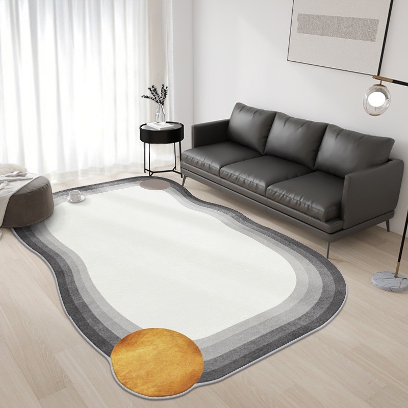 Moderno minimalista alfombra de Cachemira como dormitorio sala de estar mesa de café Sofá Alfombra totalmente cubierta absorbente de fácil cuidado alfombra de piso image 5