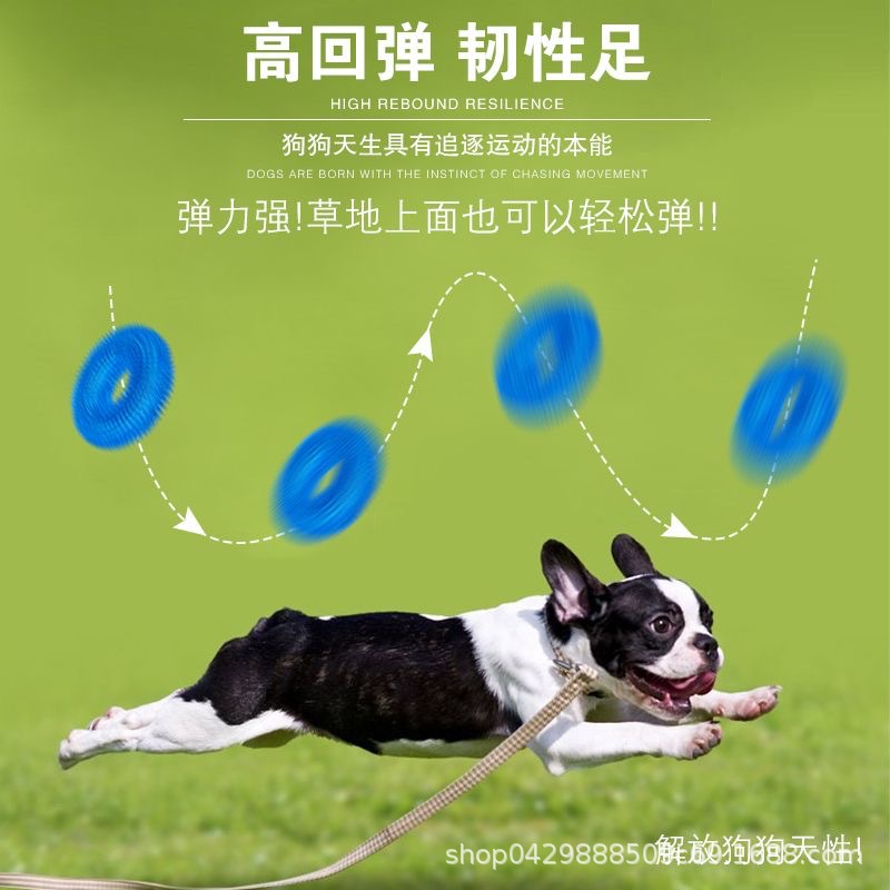 물린 방지 애완 동물 장난감 개 장난감 고무 소리 장난감 가시 반지 골든 리트리버 테디 래브라도 애완 동물 용품