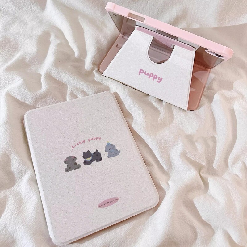 Cartoon Splash-Ink Dalmatian Suitable for Apple iPad Pro 13inch Tablet Protective Case 360-Degree Rotating Stand Air7/6