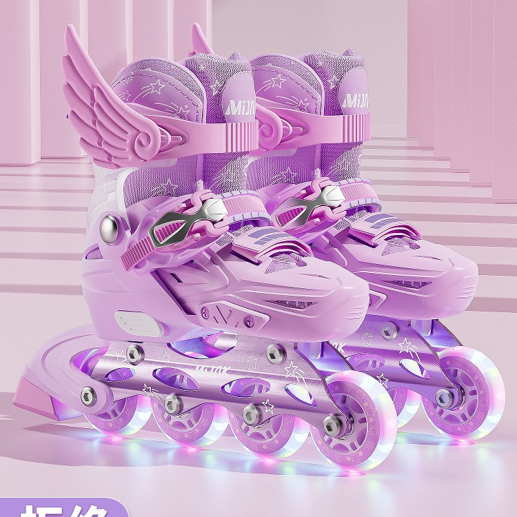Free Shipping Roller Skates for Girls, Roller Skates for Kidsren 6 to 12 Years Old, Boys' Roller Skates, Girls' Adjustable Roller Skates