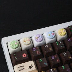 国境を越えた売れ筋の既製キーキャップメカニカルキーボードカスタマイズされたパーソナライズされたキーキャップ漫画かわいいデザート樹脂キーキャップ