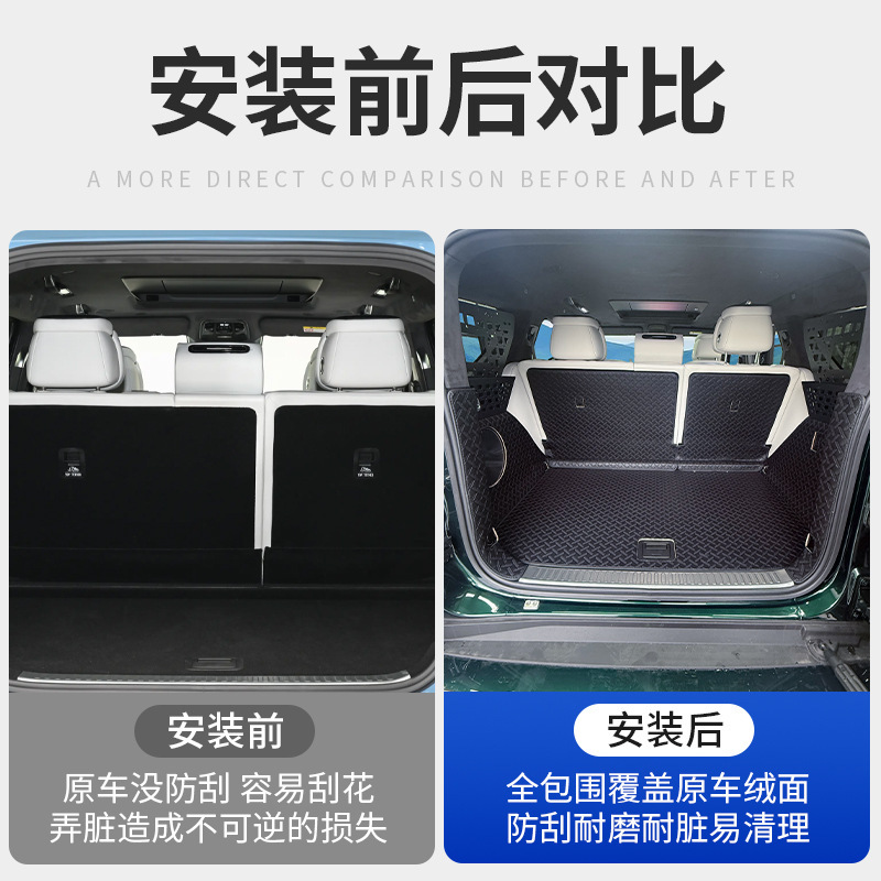 Suitable for Tank 700Hi4Z Trunk Mat, Full Surround Leather Trunk Mat, Anti-Scratch and Wear-Resistant Interior Modification Accessories