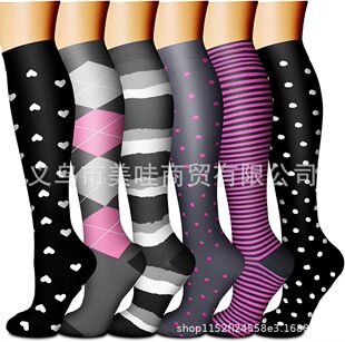 Amazon hot pressure socks cross-border Compression Sock sports socks copper ion fitness