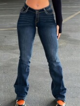 J 82975 American Retro Stretch Flared Jeans ��ʽ����ţ�п�