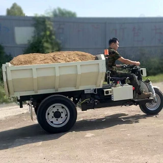 农业用翻斗车 带液压系统自动装载机 南美矿业专用三轮车