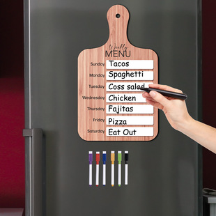 MZ764 foreign trade cross-border acrylic wooden note board menu weekly plan Board magnetic menu table decoration