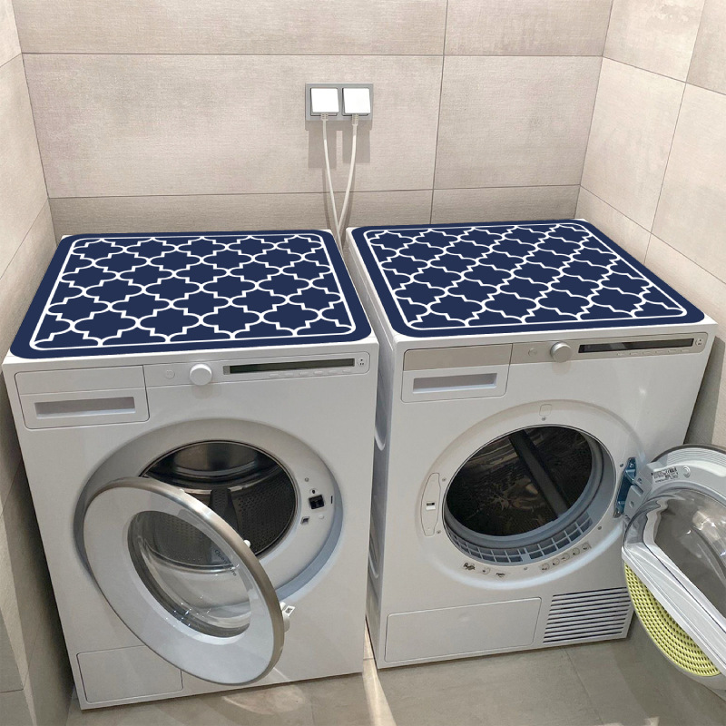 Cross-border drum washing machine dust mat household bathroom diatom mud style absorbent floor mat refrigerator absorbent non-slip mat_voghion.com