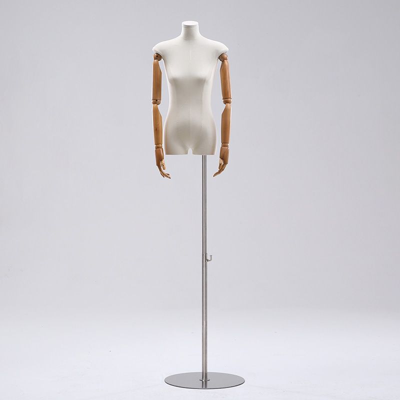 Tienda de ropa de estilo coreano cuerpo plano de alto nivel de mujer mitad de ventana de ropa de mujer muñeca plataforma de exhibición de cuerpo grueso nuevo pecho pequeño