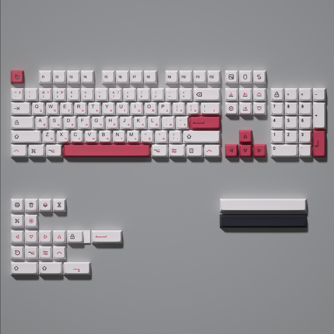 Teclas de teclado mecánico universales, juego completo, temática de perro Pacha, sublimadas, material PBT XDA, estilo ruso y japonés