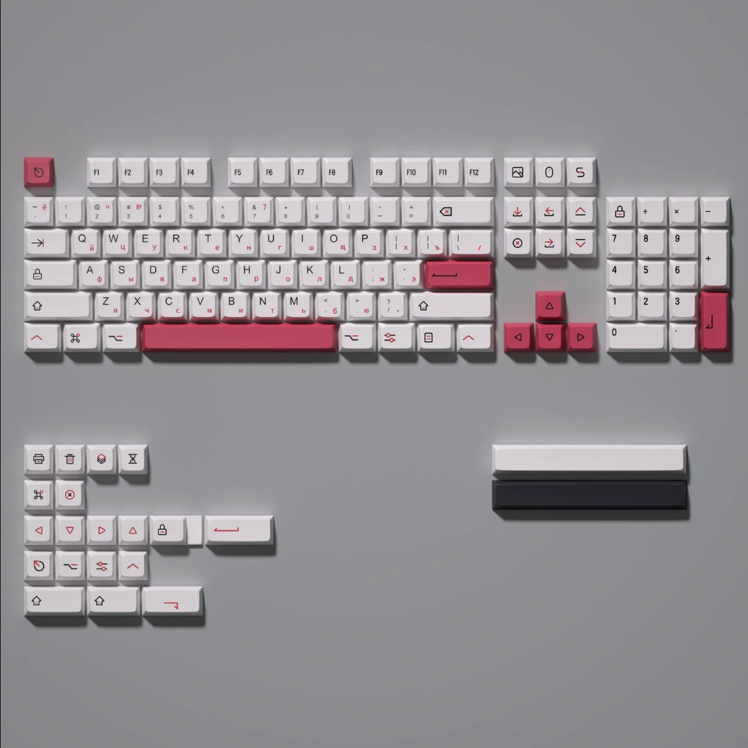 Матовый PBT XDA сублимационные клавиши на тему собаки Pacchard российского и японского дизайна полный набор универсальных клавиш для механической клавиатуры