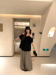 法式别致配吊带两件套背心上衣女夏设计感超好看独特正肩短袖t恤